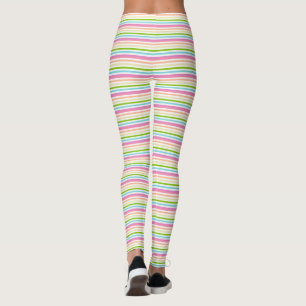 Leggings Modèle élégant tendance rose bleu jaune vert
