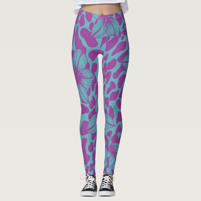Leggings Modèle floral (Devant)