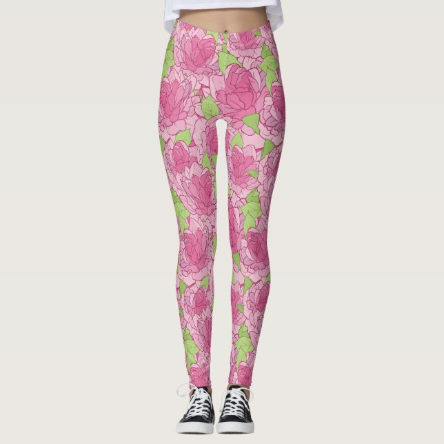 Leggings Modèle floral (Devant)
