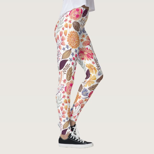 Leggings Modèle floral coloré (Droite)