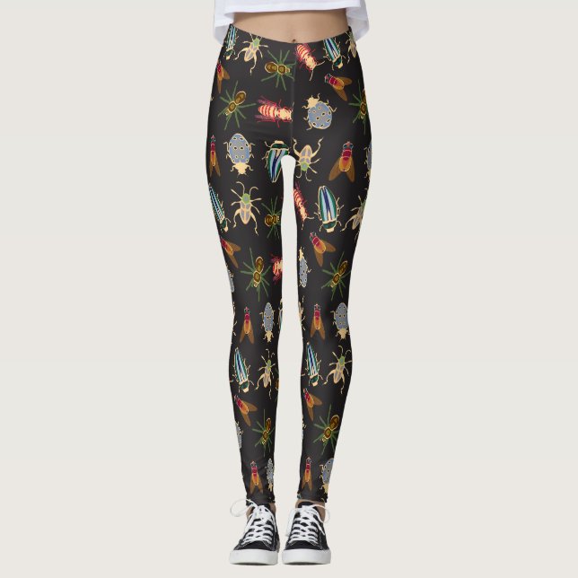 Leggings Modèle floral coloré (Devant)