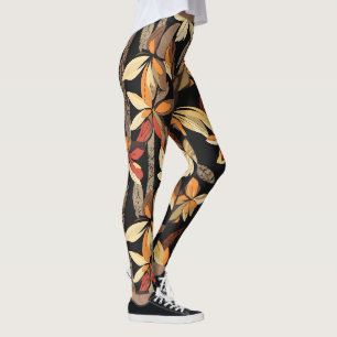 Leggings Modèle floral d'automne