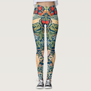 Leggings Modèle floral de William Morris Strawberry Thief