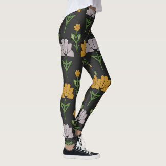 Leggings Modèle floral dynamique