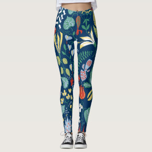 Leggings Modèle floral dynamique