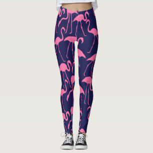 Leggings Modèle marine et flamant rose