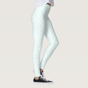 Leggings Modèle moderne Elégant Mint Vert Couleurs Blanches