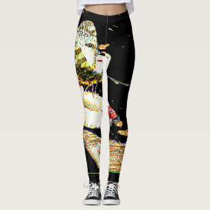 Leggings Modèles d'insectes : Un papillon et une coccinelle