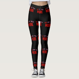 LEGGINGS MODERNE ET MODERNE PERSONNALISABLE NOIR VÉRIFIÉ