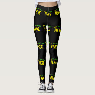 LEGGINGS MODERNE ET MODERNE PERSONNALISABLE NOIR VÉRIFIÉ