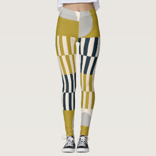 Leggings Moderne géométrique, rétro motif scandinave