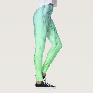 Leggings Moderne simple ombre pastel bleu menthe vert