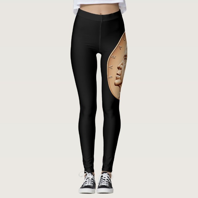 Leggings Mois historique du président Coin Barack Obamablac (Devant)