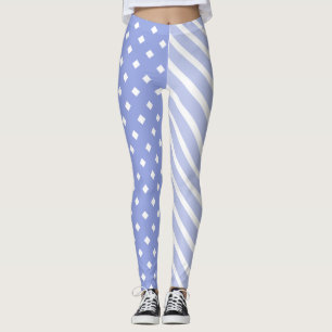 Leggings Moitié bleue et demi