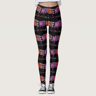 Leggings Mombie Zombie Avec Enfants Femmes