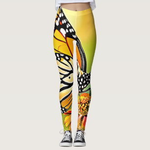 Leggings Monarch Butterfly Sip Design