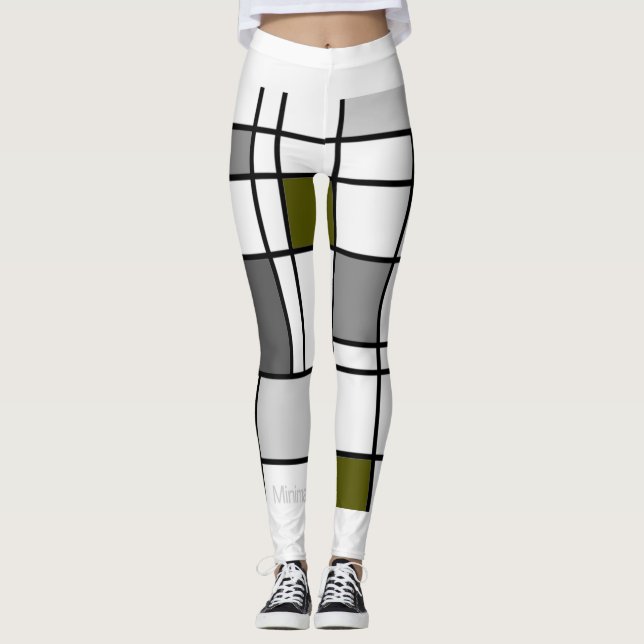 Leggings Mondrian Inspired 3 (Front)