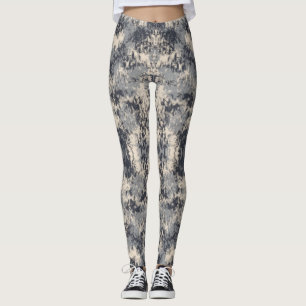 Leggings Monochromatique Neutre Abstrait Paint Splash Art