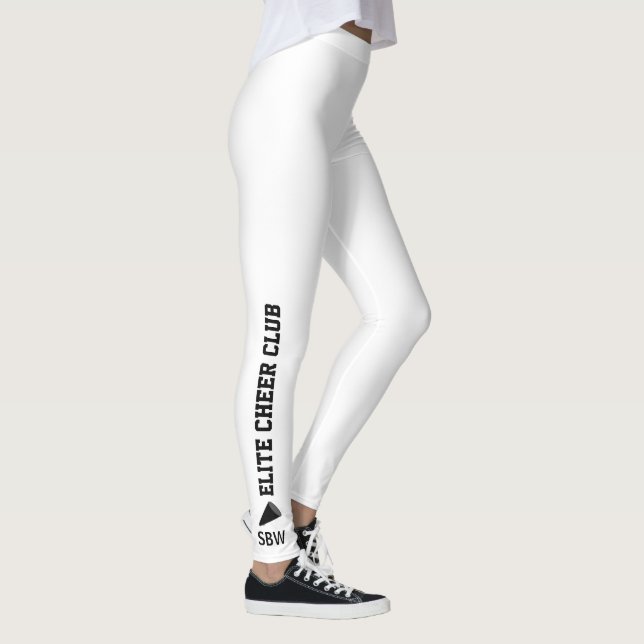 Leggings Monogramme Cheerleading fait sur commande de nom (Droite)