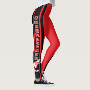 Leggings Monogramme rouge