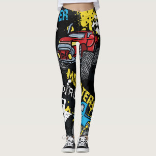 Leggings Monster Car : Abstrait Motif enfant
