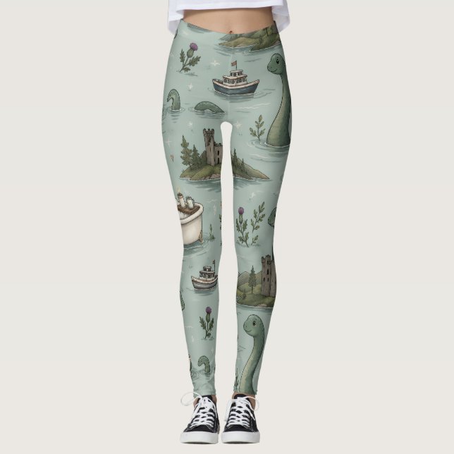 Leggings Monstre du Loch Ness  (Devant)