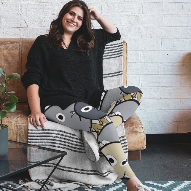 Leggings Monstres de Doodle (Créateur téléchargé)