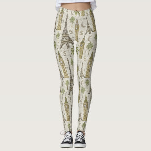 Leggings Monument Historique de la Terre Vintage pour les V