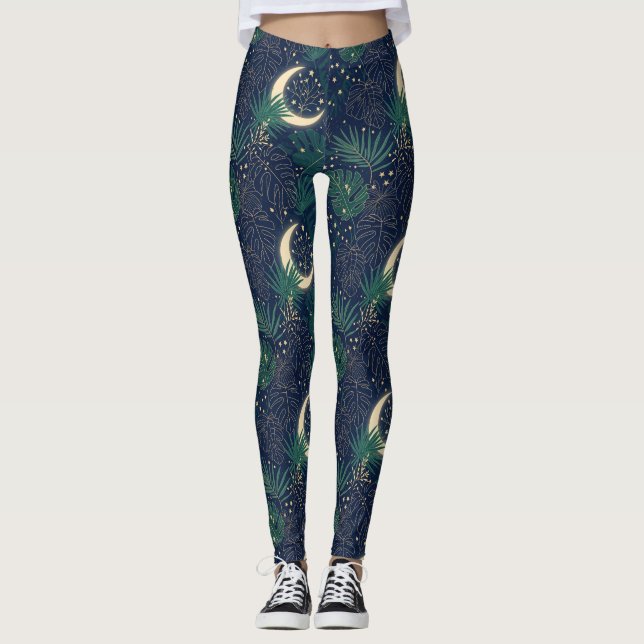 Leggings Moonlit Jungle Print (Devant)