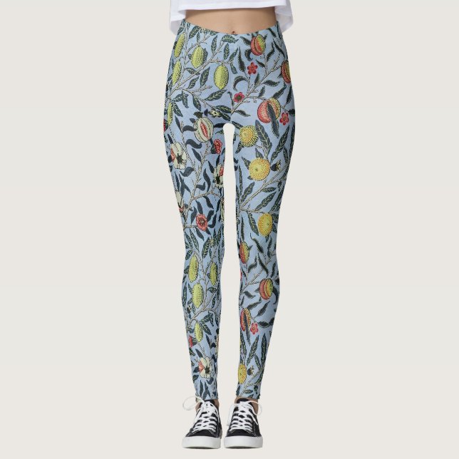 Leggings Morris Arrière - plan antique Pomegrana Motif (Devant)