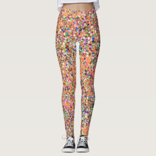 Leggings Mosaic Modern Grit Glitter #5