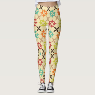 Leggings Mosaïque Abstraite