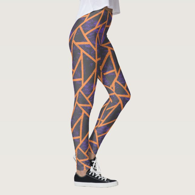 Leggings Mosaïque de Halloween patttern (Droite)