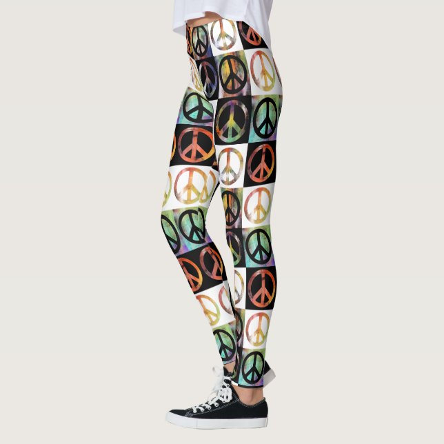 Leggings Mosaïque de signe de paix (Gauche)