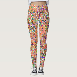 Leggings Mosaïque multicolore Parties scintillant moderne G