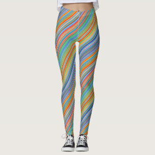 Leggings Motif à bandes multiples