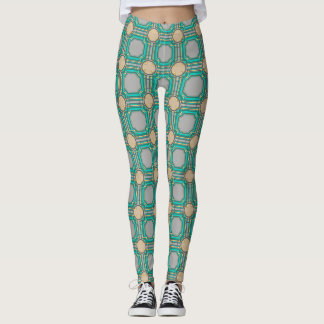 Leggings motif abstrait