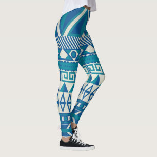 Leggings Motif abstrait Aztec