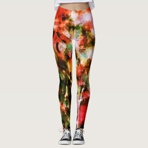 Leggings motif Abstrait, coloré, lumineux, élégant leggin