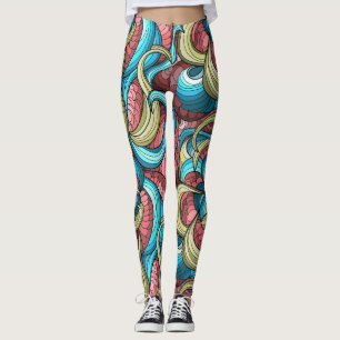 Leggings Motif Abstrait cool
