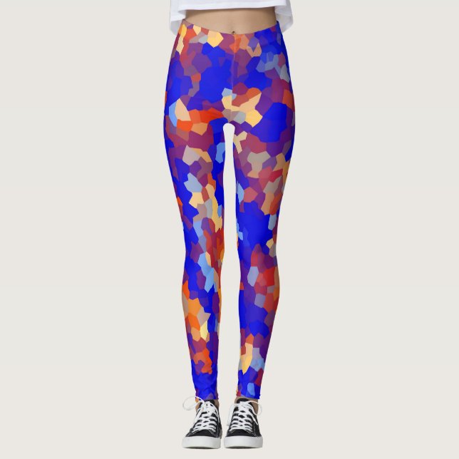 Leggings Motif Abstrait Crystal (Devant)
