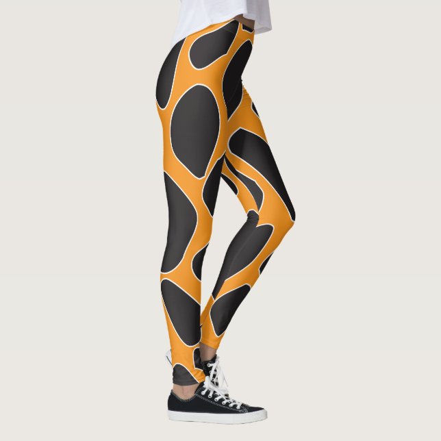 Leggings motif Abstrait de girafes (Droite)