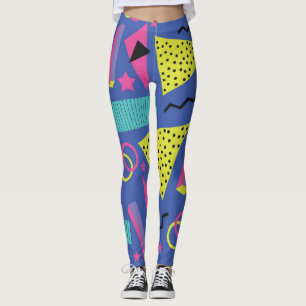 Leggings Motif Abstrait géométrique dynamique