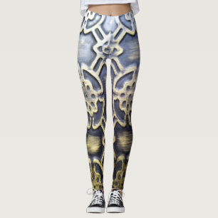 Leggings motif africain en tissu boueux
