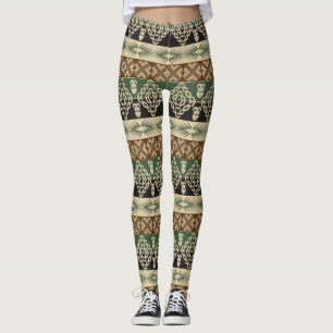 Leggings motif africain tribal ethnique