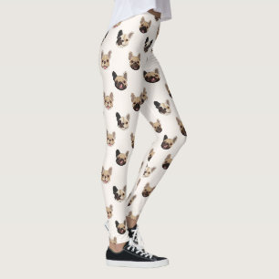 Leggings Motif Amant de Chien Bouledogue Français Mignon