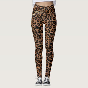 Leggings Motif animal magnifique à la mode de grand chat d