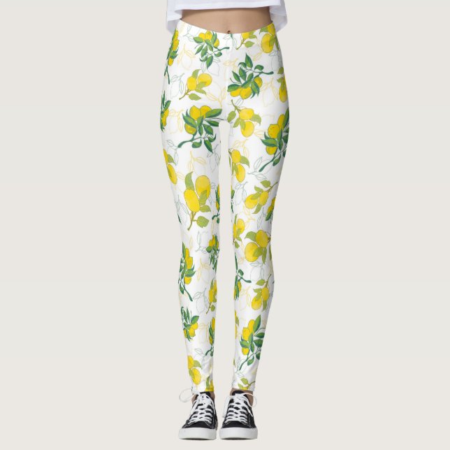Leggings motif au citron (Devant)