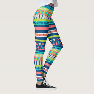 Leggings Motif aztèque dynamique