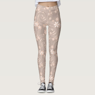 Leggings Motif beige